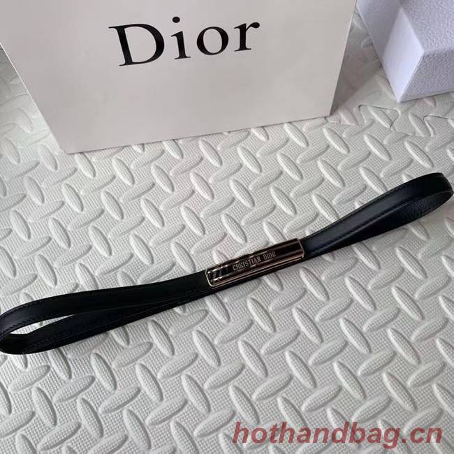 DIOR-ID BELT Raspberry Smooth Calfskin 15 MM B0109UM blacck