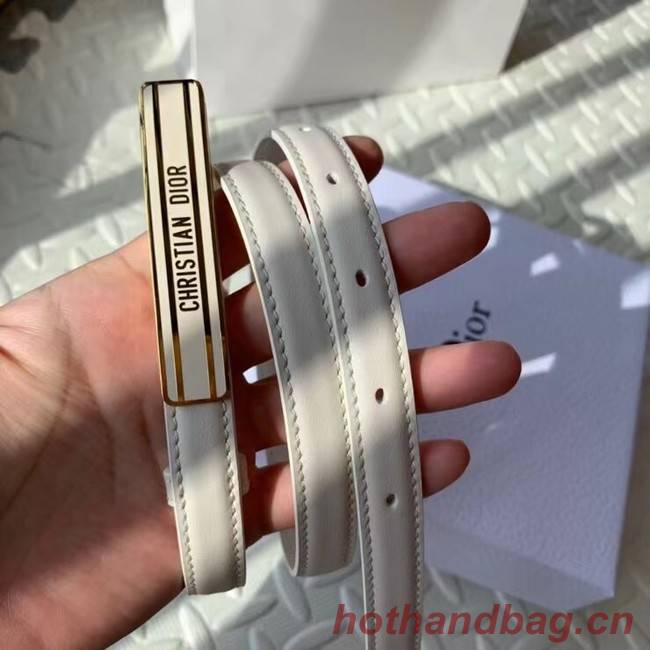 DIOR-ID BELT Raspberry Smooth Calfskin 15 MM B0109UM white