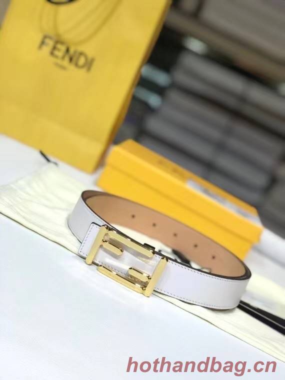 Fendi Leather Belt F2377 30mm