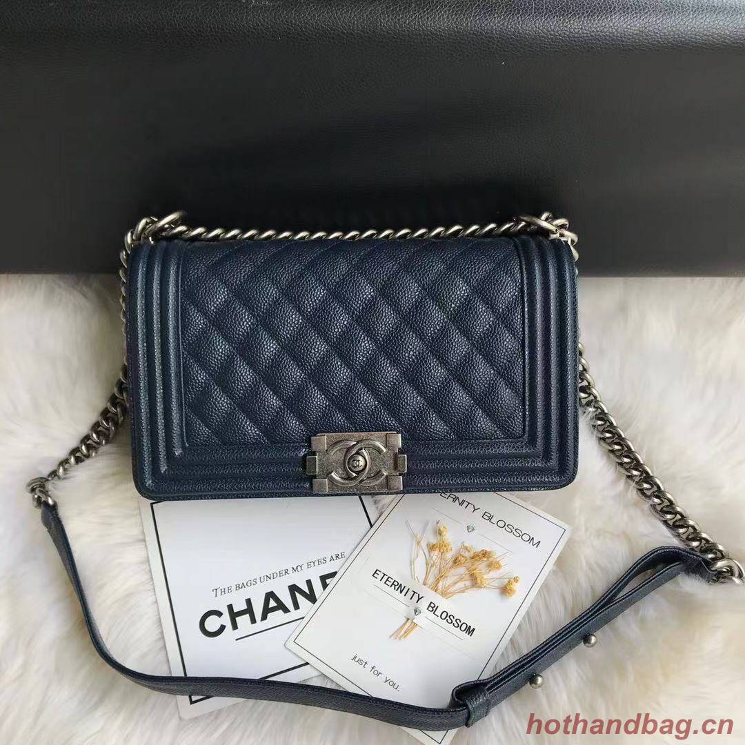 Chanel Boy Flap Shoulder Bag Original Calfskin Leather A67086 RoyalBlue