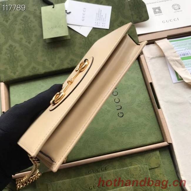 Gucci Horsebit 1955 wallet with chain 621892 Beige