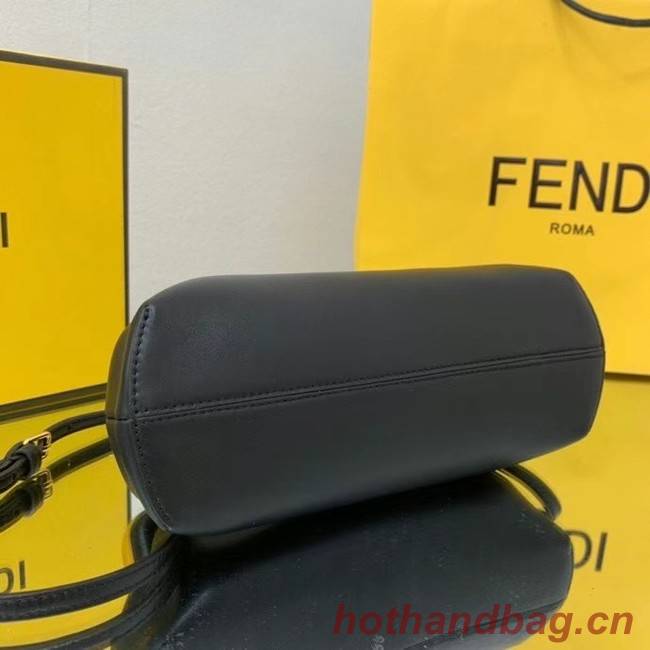 FENDI FIRST SMALL Black leather bag 8BP129A