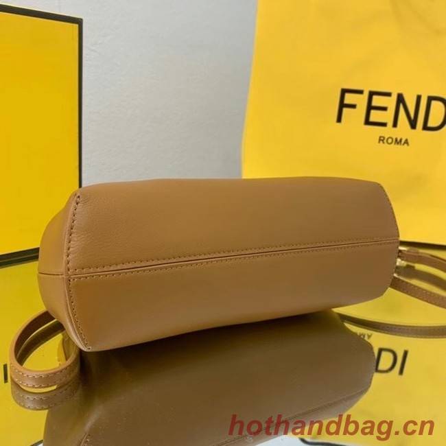 FENDI FIRST SMALL caramel leather bag 8BP129A