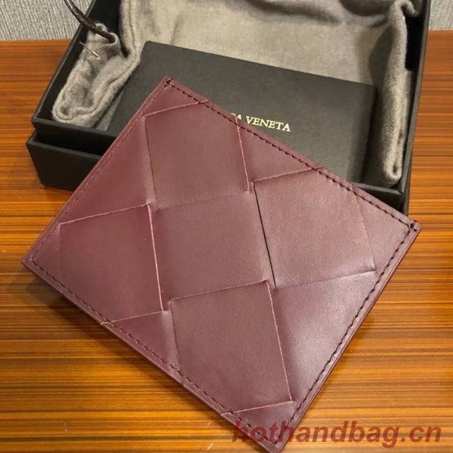 Bottega Veneta Card Holder 133993 Burgundy