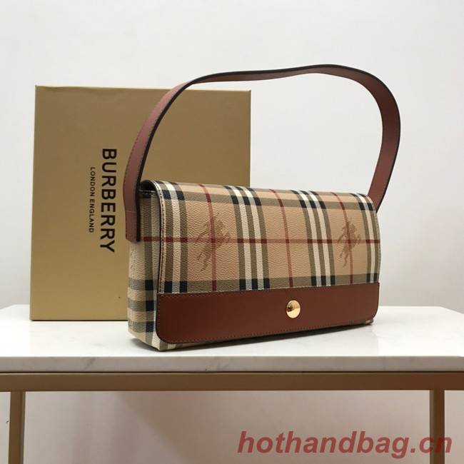 BurBerry Leather Shoulder Bag 80118 brown