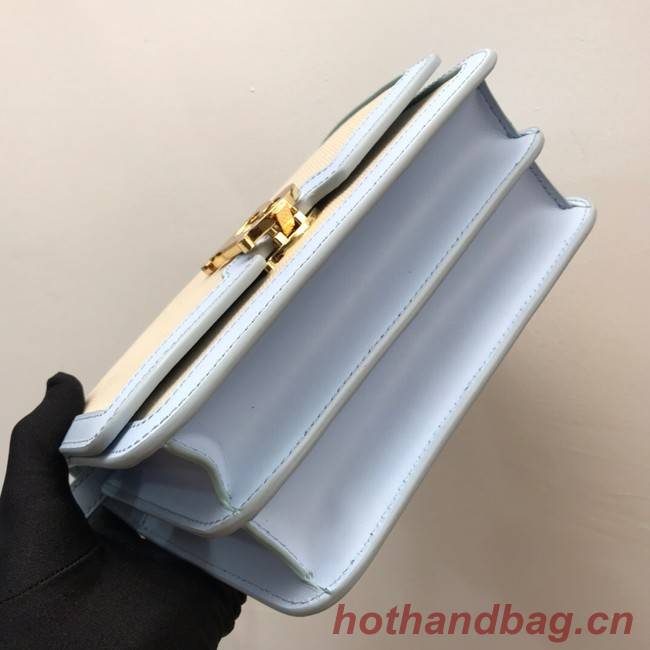 BurBerry Leather Shoulder Bag 80146 light blue