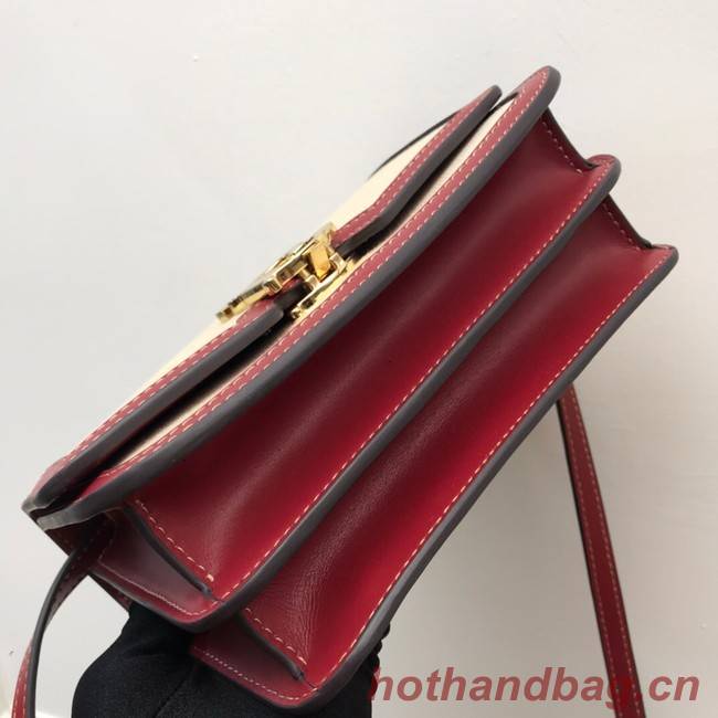 BurBerry Leather Shoulder Bag 80146 red