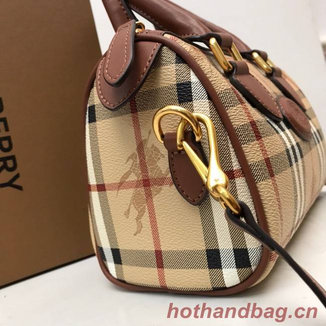 BurBerry Leather Shoulder Bag 82012 brown