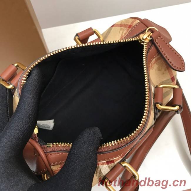 BurBerry Leather Shoulder Bag 82012 brown