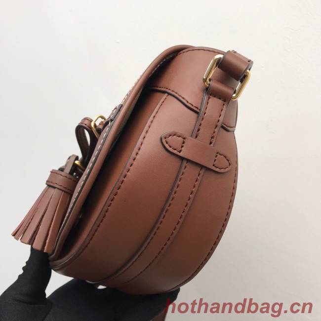 BurBerry Leather Shoulder Bag 82665 brown