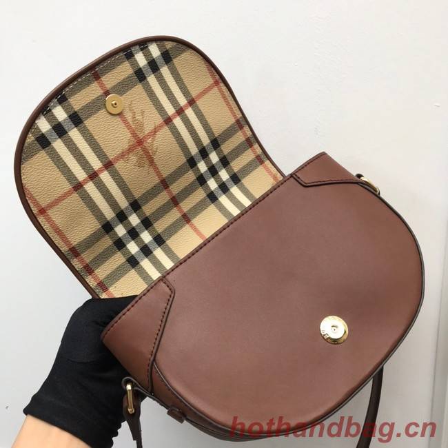 BurBerry Leather Shoulder Bag 82665 brown