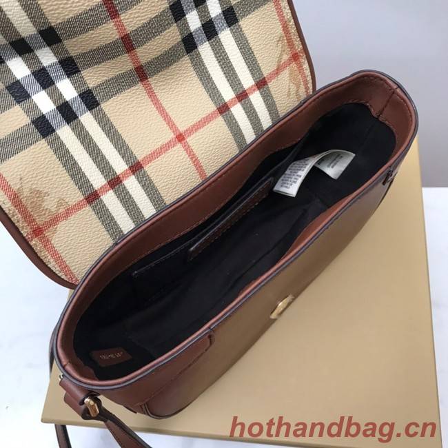 BurBerry Leather Shoulder Bag 82665 brown