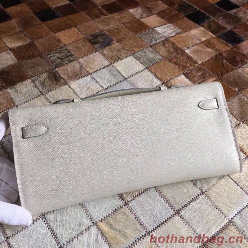 Hermes Kelly 31cm Clutch Original Epsom Leather KL31 White