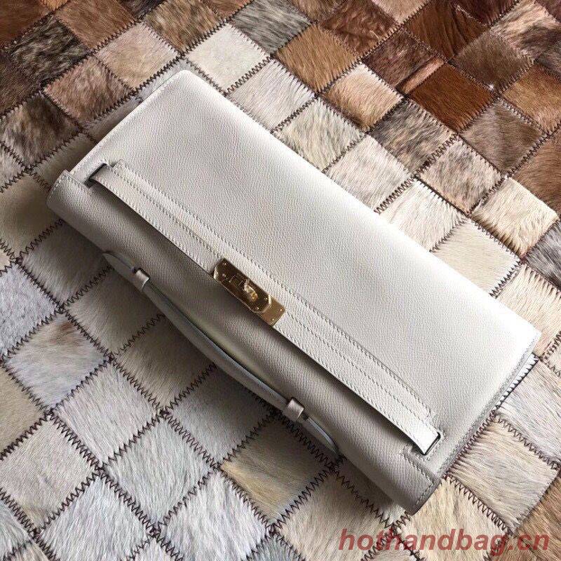 Hermes Kelly 31cm Clutch Original Epsom Leather KL31 White