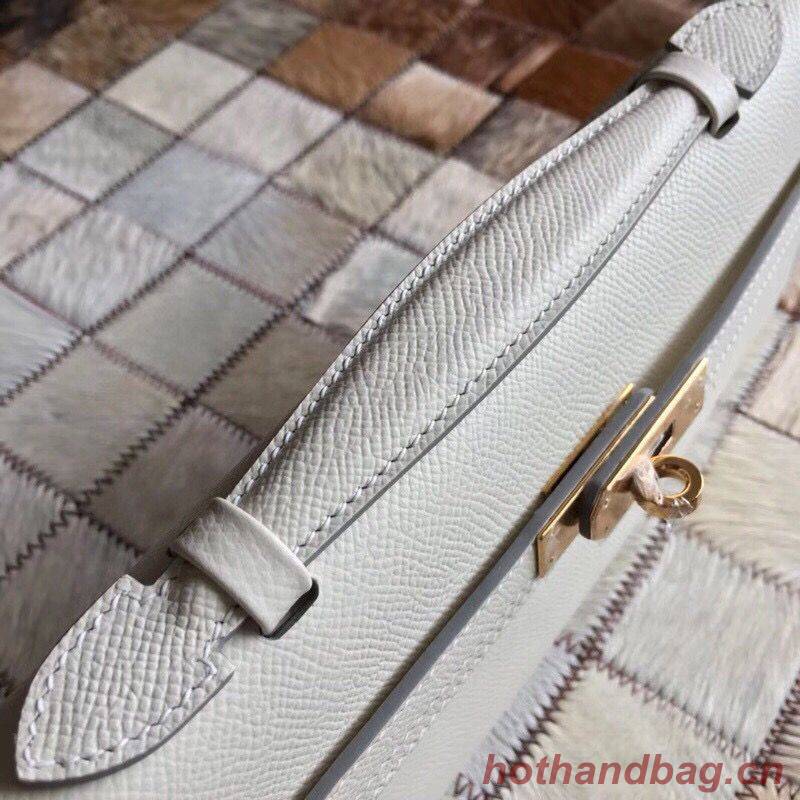 Hermes Kelly 31cm Clutch Original Epsom Leather KL31 White