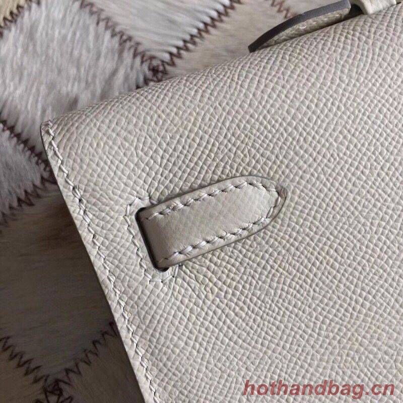 Hermes Kelly 31cm Clutch Original Epsom Leather KL31 White