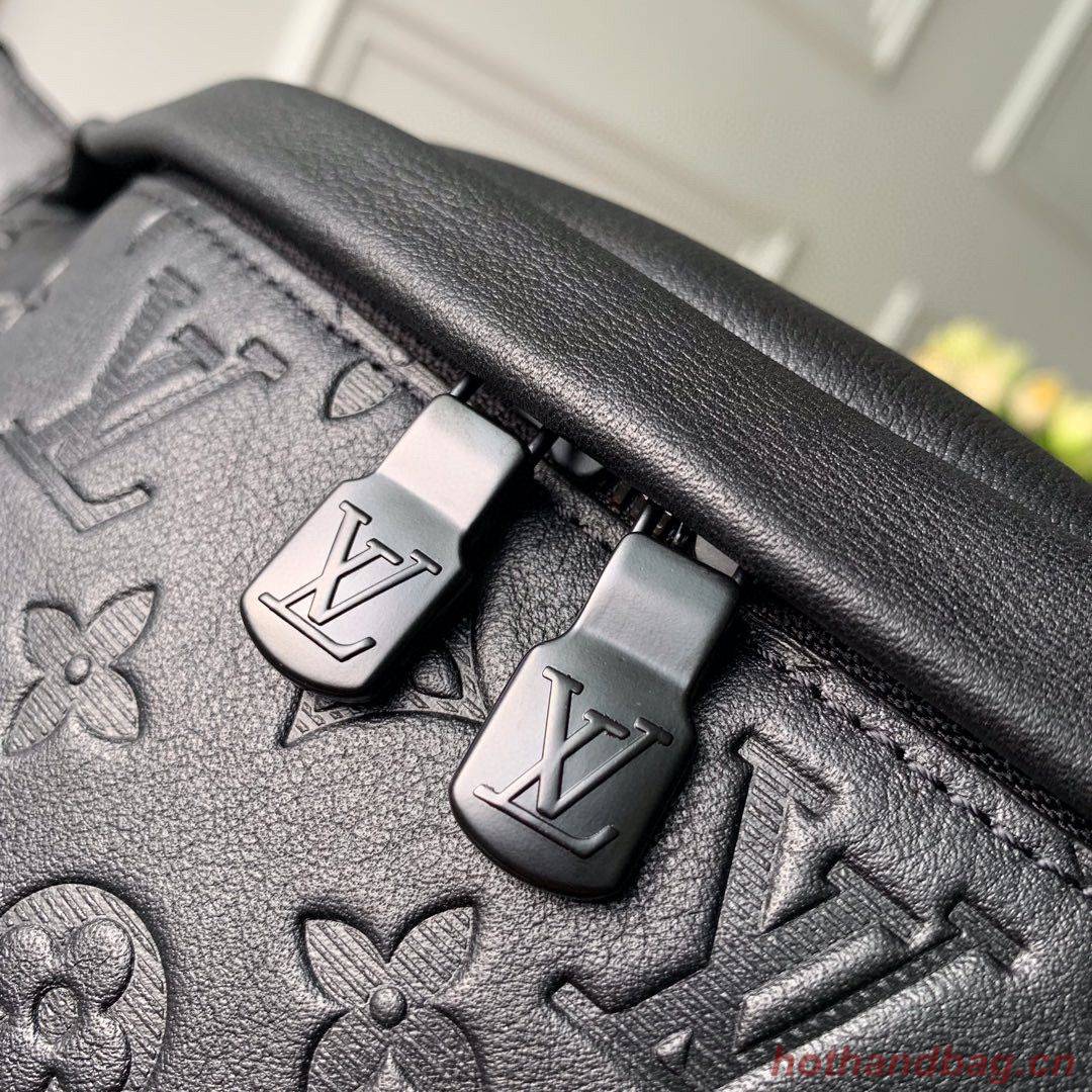 Louis Vuitton Monogram Canvas Original Leather Bumbag Beltbag M44388 Black