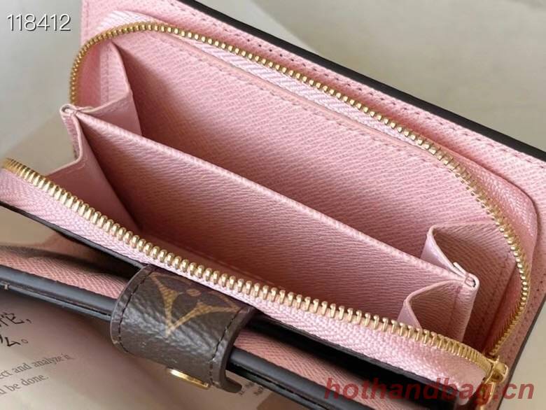 Louis Vuitton Monogram coated canvas JULIETTE WALLET N60381 pink