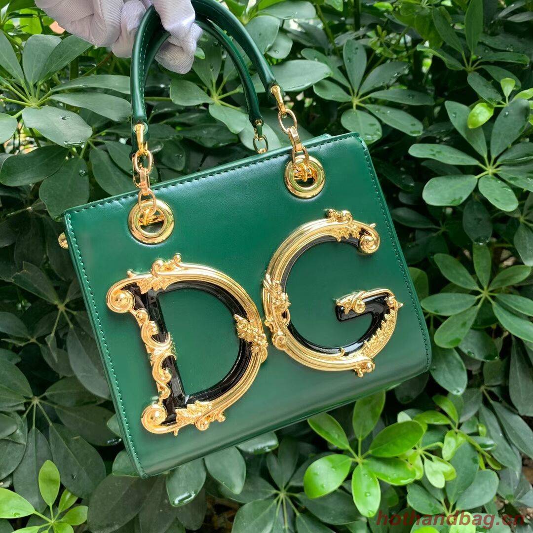 Dolce & Gabbana Origianl Leather Shoulder Bag 5158 green