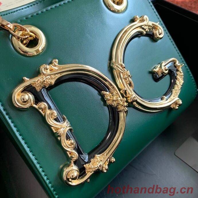 Dolce & Gabbana Origianl Leather Shoulder Bag 5158 green