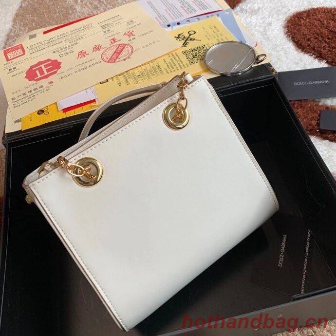 Dolce & Gabbana Origianl Leather Shoulder Bag 5158 white