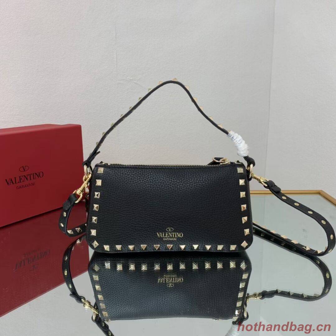 VALENTINO Origianl leather shoulder bag V4700 black