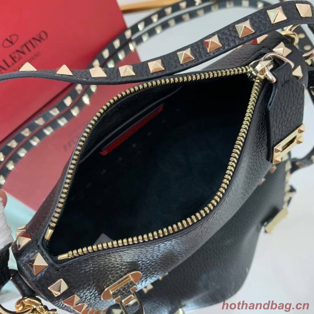 VALENTINO Origianl leather shoulder bag V4700 black