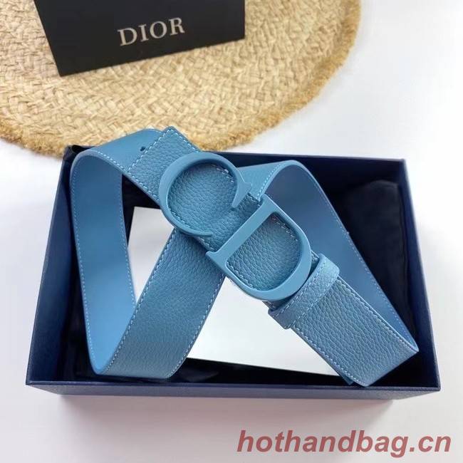 DIOR-ID BELT Raspberry Smooth Calfskin 35 MM B0111UM blue