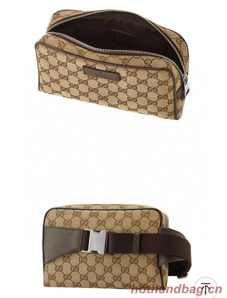 Gucci GG Original GG Leather belt bag 449174 Brown