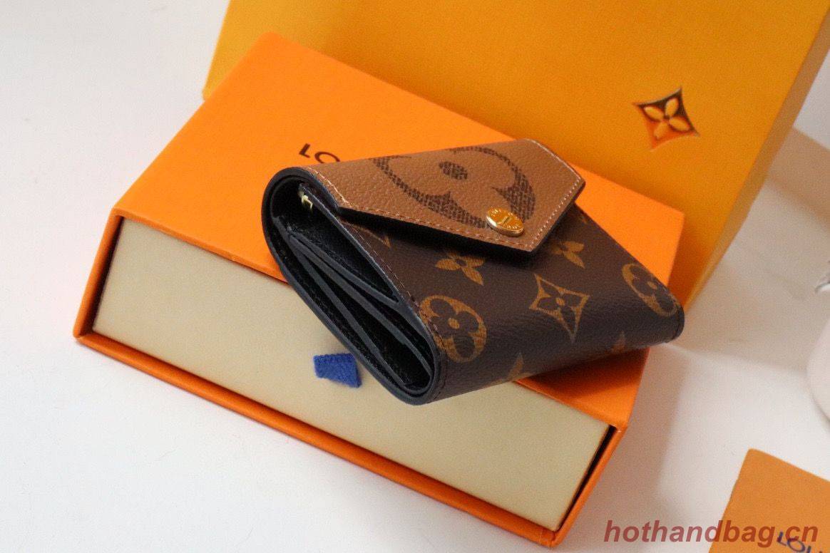 Louis Vuitton Monogram Canvas Zoe WALLET M80725 Brown