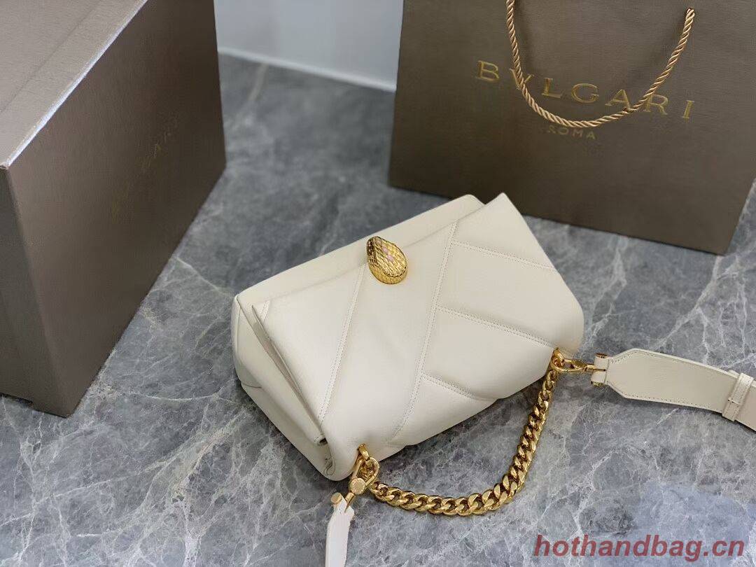 Bvlgari Serpenti Forever leather crossbody bag B219069 cream