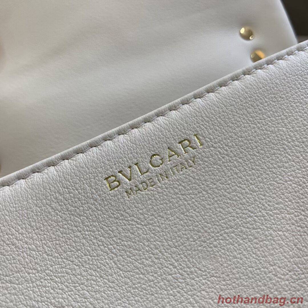 Bvlgari Serpenti Forever leather small crossbody bag B219068 cream