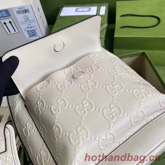 Gucci GG embossed backpack 658579 white