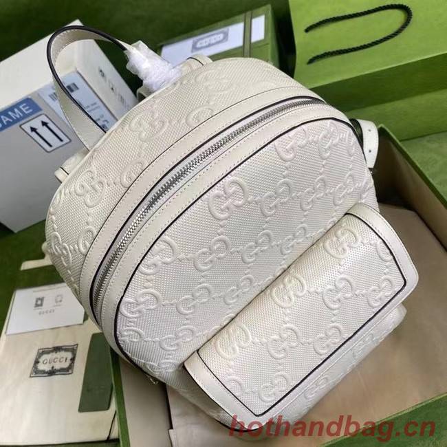 Gucci GG embossed backpack 658579 white