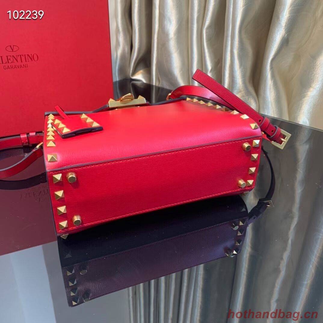 VALENTINO Origianl leather tote bag V4071A red