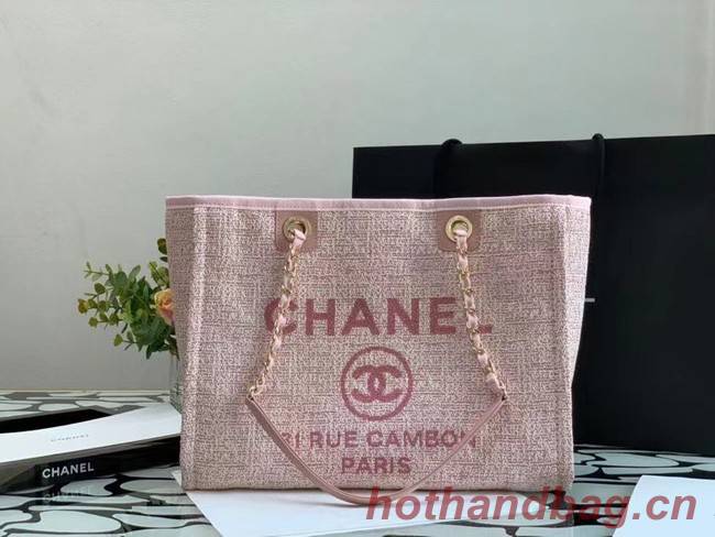 Chanel Shopping bag MM A67001 pink