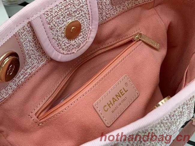 Chanel small Shopping bag A66940 pink