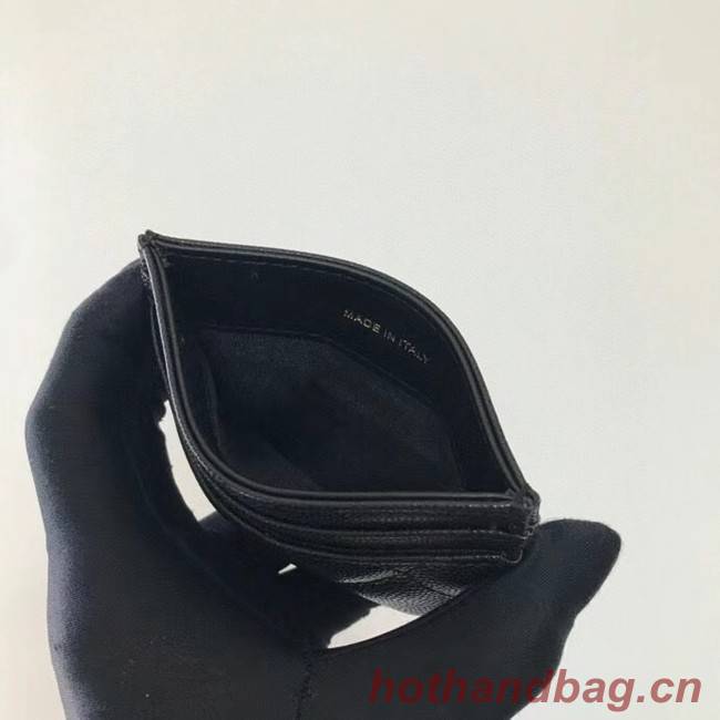 Chanel card holder Calfskin AP2039 black