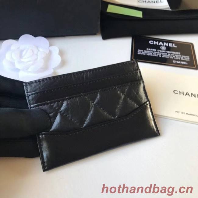 Chanel classic wallet Calfskin & Gold-Tone Metal A84368 black