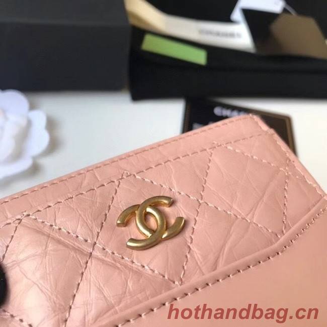 Chanel classic wallet Calfskin & Gold-Tone Metal A84368 pink