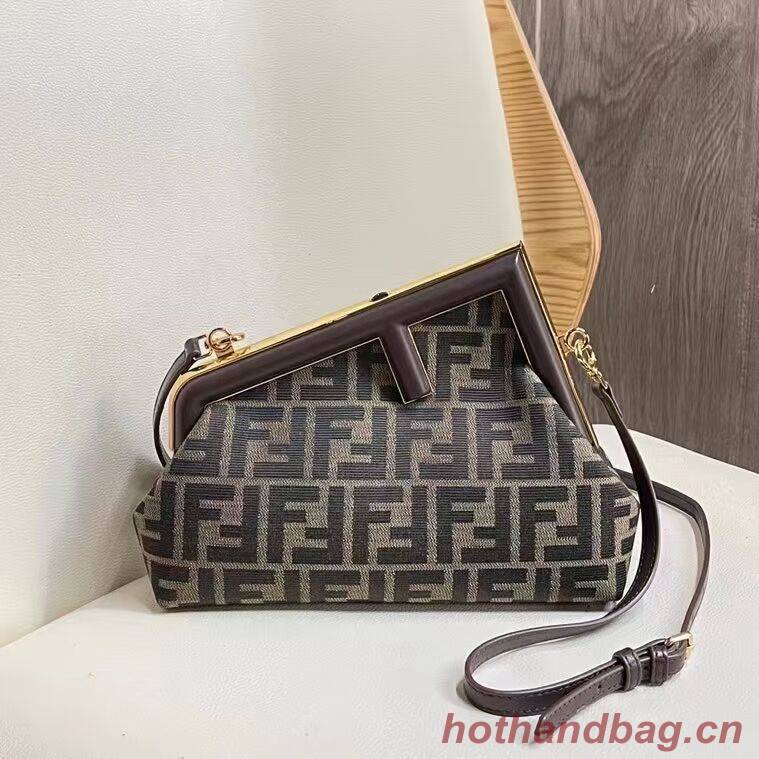 FENDI FIRST fabric bag 5FB2322 Brown