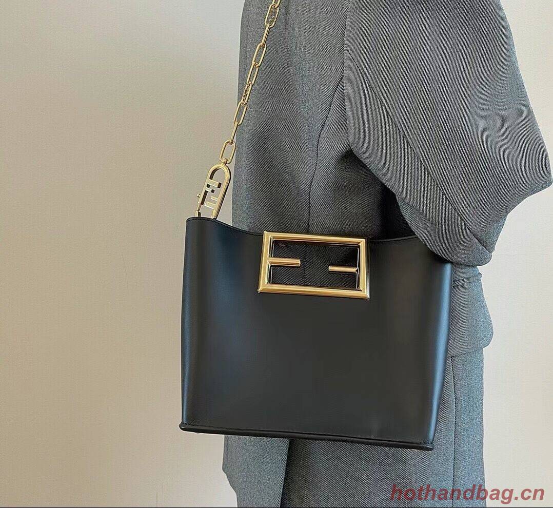 FENDI WAY small leather bag 5FB6846 black