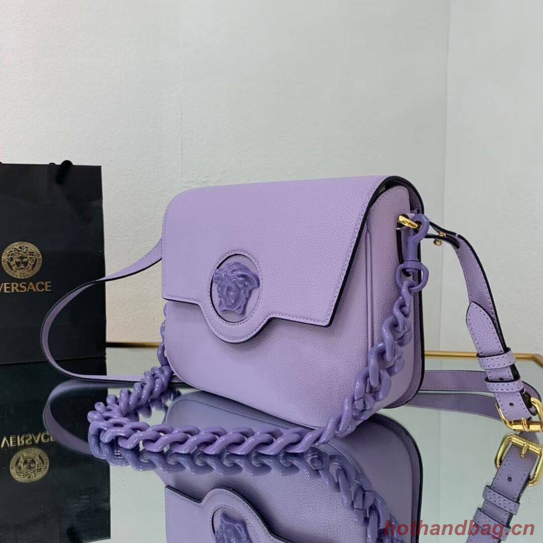 Versace Original medium Calfskin Leather Bag FS1067 Lavender