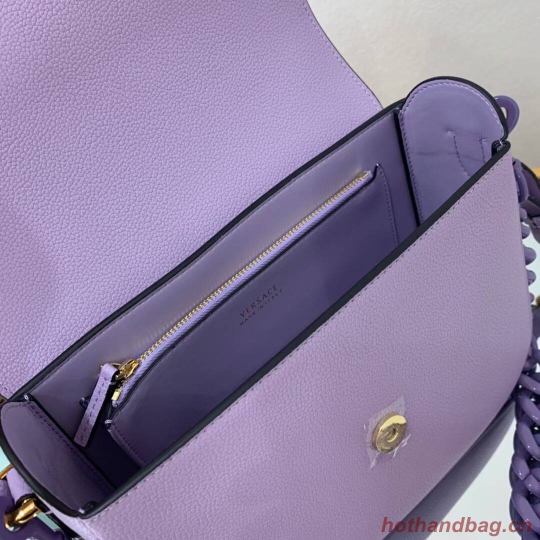 Versace Original medium Calfskin Leather Bag FS1067 Lavender