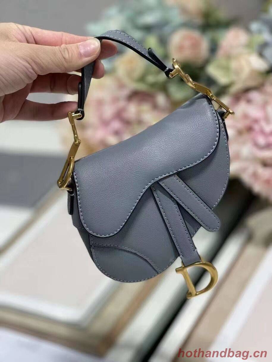 DIOR SADDLE BAG mini Calfskin C8160 blue