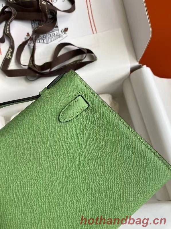 Hermes Original Epsom Leather KEL2278 green&gold-Tone Metal