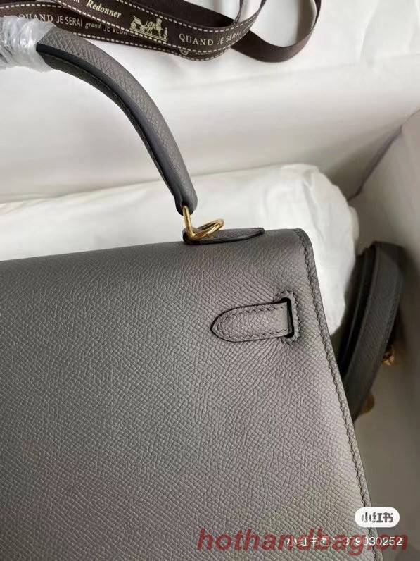 Hermes Original Epsom Leather KEL2578 dark grey