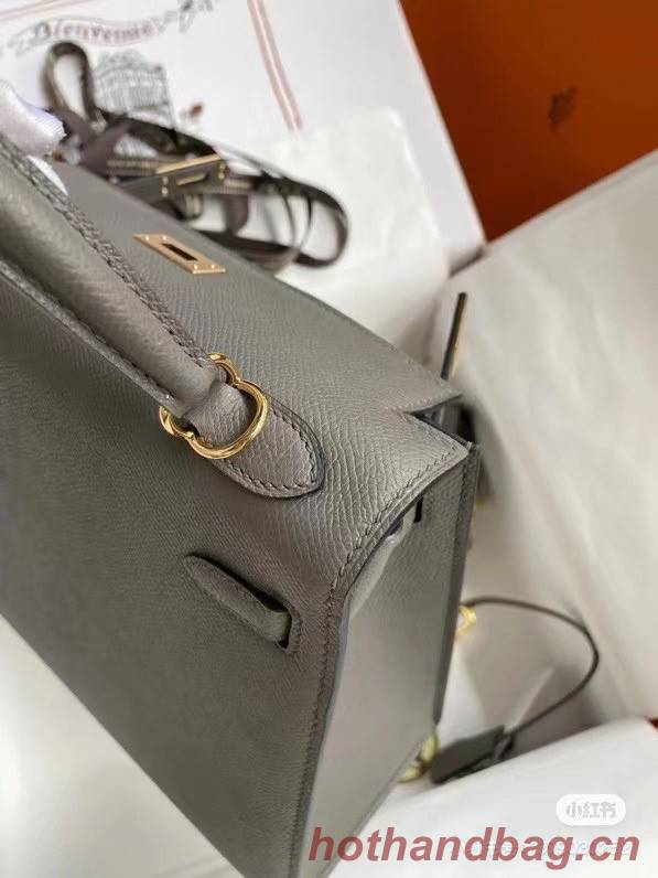 Hermes Original Epsom Leather KEL2578 dark grey