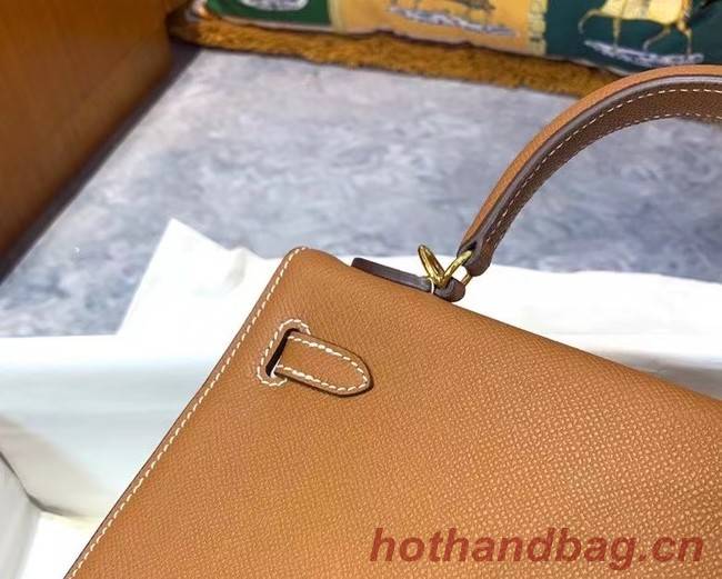 Hermes Original Epsom Leather KEL2578 brown