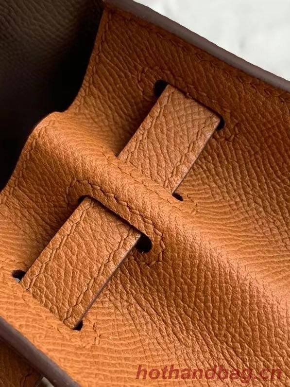 Hermes Original Epsom Leather KEL2578 grey&brown